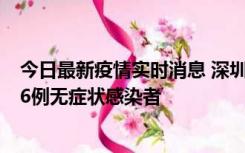 今日最新疫情实时消息 深圳10月31日新增23例确诊病例和6例无症状感染者