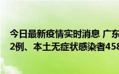 今日最新疫情实时消息 广东10月31日新增本土确诊病例242例、本土无症状感染者458例