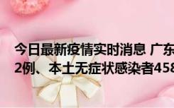 今日最新疫情实时消息 广东10月31日新增本土确诊病例242例、本土无症状感染者458例