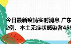 今日最新疫情实时消息 广东10月31日新增本土确诊病例242例、本土无症状感染者458例