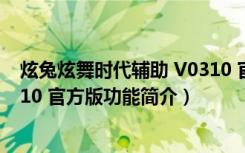 炫兔炫舞时代辅助 V0310 官方版（炫兔炫舞时代辅助 V0310 官方版功能简介）