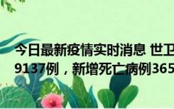 今日最新疫情实时消息 世卫组织：全球新增新冠确诊病例79137例，新增死亡病例365例