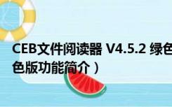 CEB文件阅读器 V4.5.2 绿色版（CEB文件阅读器 V4.5.2 绿色版功能简介）