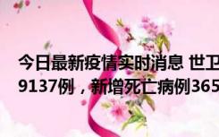 今日最新疫情实时消息 世卫组织：全球新增新冠确诊病例79137例，新增死亡病例365例