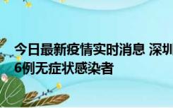 今日最新疫情实时消息 深圳10月31日新增23例确诊病例和6例无症状感染者