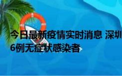 今日最新疫情实时消息 深圳10月31日新增23例确诊病例和6例无症状感染者