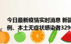 今日最新疫情实时消息 新疆乌鲁木齐新增本土确诊病例25例、本土无症状感染者329例