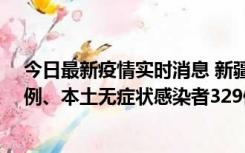 今日最新疫情实时消息 新疆乌鲁木齐新增本土确诊病例25例、本土无症状感染者329例