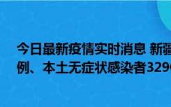 今日最新疫情实时消息 新疆乌鲁木齐新增本土确诊病例25例、本土无症状感染者329例