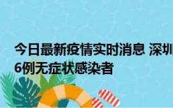 今日最新疫情实时消息 深圳10月31日新增23例确诊病例和6例无症状感染者