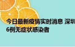 今日最新疫情实时消息 深圳10月31日新增23例确诊病例和6例无症状感染者