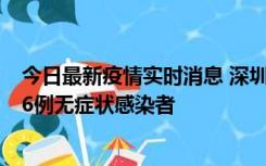 今日最新疫情实时消息 深圳10月31日新增23例确诊病例和6例无症状感染者