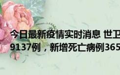 今日最新疫情实时消息 世卫组织：全球新增新冠确诊病例79137例，新增死亡病例365例