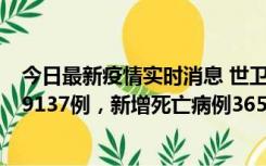 今日最新疫情实时消息 世卫组织：全球新增新冠确诊病例79137例，新增死亡病例365例