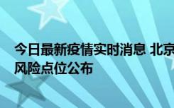 今日最新疫情实时消息 北京昌平区新增1例确诊病例，新增风险点位公布