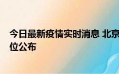 今日最新疫情实时消息 北京通州新增2例确诊病例，风险点位公布