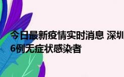 今日最新疫情实时消息 深圳10月31日新增23例确诊病例和6例无症状感染者