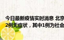 今日最新疫情实时消息 北京10月31日新增21例本土确诊和2例无症状，其中1例为社会面筛查人员