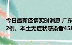 今日最新疫情实时消息 广东10月31日新增本土确诊病例242例、本土无症状感染者458例