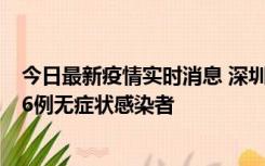 今日最新疫情实时消息 深圳10月31日新增23例确诊病例和6例无症状感染者