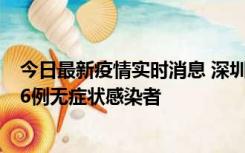 今日最新疫情实时消息 深圳10月31日新增23例确诊病例和6例无症状感染者