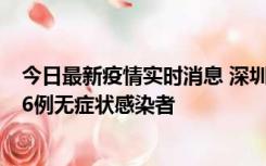 今日最新疫情实时消息 深圳10月31日新增23例确诊病例和6例无症状感染者