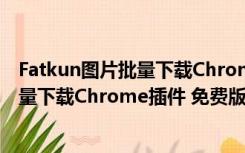 Fatkun图片批量下载Chrome插件 免费版（Fatkun图片批量下载Chrome插件 免费版功能简介）