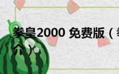 拳皇2000 免费版（拳皇2000 免费版功能简介）