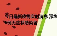 今日最新疫情实时消息 深圳10月31日新增23例确诊病例和6例无症状感染者