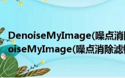 DenoiseMyImage(噪点消除滤镜插件) V3.0 特别版（DenoiseMyImage(噪点消除滤镜插件) V3.0 特别版功能简介）