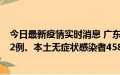 今日最新疫情实时消息 广东10月31日新增本土确诊病例242例、本土无症状感染者458例