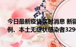 今日最新疫情实时消息 新疆乌鲁木齐新增本土确诊病例25例、本土无症状感染者329例