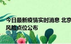 今日最新疫情实时消息 北京昌平区新增1例确诊病例，新增风险点位公布