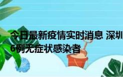 今日最新疫情实时消息 深圳10月31日新增23例确诊病例和6例无症状感染者