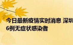 今日最新疫情实时消息 深圳10月31日新增23例确诊病例和6例无症状感染者