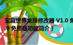 宝藏世界龙珠修改器 V1.0 免费版（宝藏世界龙珠修改器 V1.0 免费版功能简介）