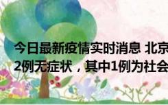 今日最新疫情实时消息 北京10月31日新增21例本土确诊和2例无症状，其中1例为社会面筛查人员