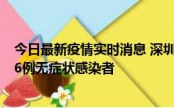 今日最新疫情实时消息 深圳10月31日新增23例确诊病例和6例无症状感染者