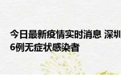 今日最新疫情实时消息 深圳10月31日新增23例确诊病例和6例无症状感染者