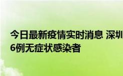 今日最新疫情实时消息 深圳10月31日新增23例确诊病例和6例无症状感染者