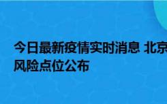 今日最新疫情实时消息 北京昌平区新增1例确诊病例，新增风险点位公布