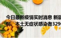 今日最新疫情实时消息 新疆乌鲁木齐新增本土确诊病例25例、本土无症状感染者329例