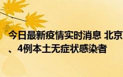 今日最新疫情实时消息 北京11月1日新增28例本土确诊病例、4例本土无症状感染者