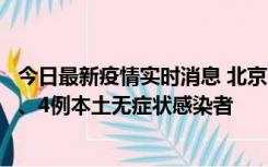 今日最新疫情实时消息 北京11月1日新增28例本土确诊病例、4例本土无症状感染者