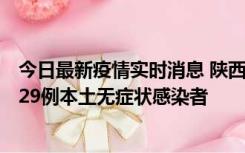 今日最新疫情实时消息 陕西11月1日新增8例本土确诊病例、29例本土无症状感染者