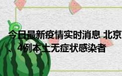 今日最新疫情实时消息 北京11月1日新增28例本土确诊病例、4例本土无症状感染者