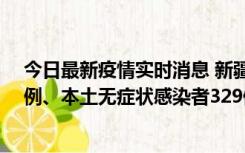 今日最新疫情实时消息 新疆乌鲁木齐新增本土确诊病例25例、本土无症状感染者329例