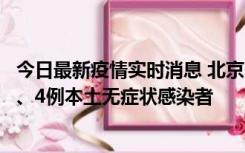 今日最新疫情实时消息 北京11月1日新增28例本土确诊病例、4例本土无症状感染者