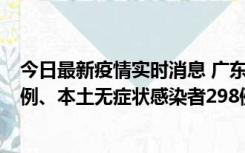 今日最新疫情实时消息 广东11月1日新增本土确诊病例125例、本土无症状感染者298例