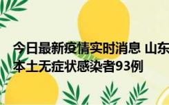 今日最新疫情实时消息 山东11月1日新增本土确诊病例4例、本土无症状感染者93例